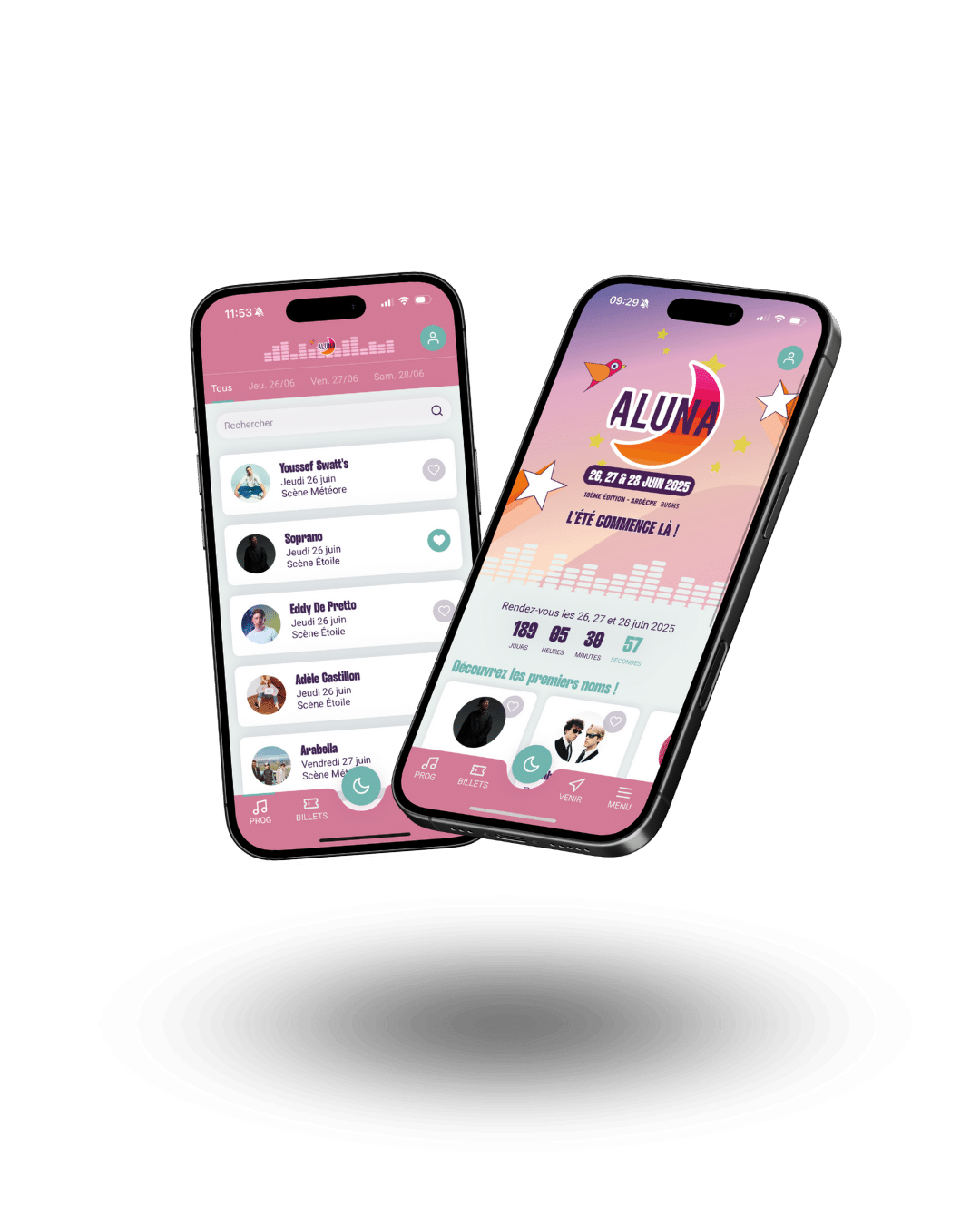 aluna festival application mobile